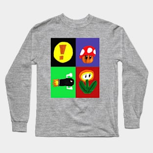 Video Game Powerups Design Long Sleeve T-Shirt